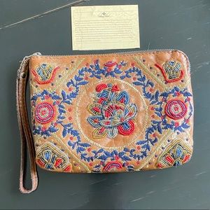 Patricia Nash Cassini Provencal Beading Wristlet